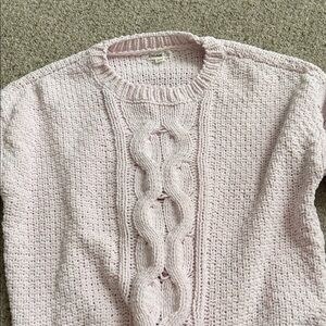 GAP Women's Light Pink Textured Sweater